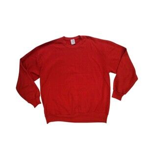 Jerzees Vintage 90s Sweatshirt Men’s XL Red Crewneck USA Made Pullover Russell
